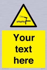 Custom warning water cannon